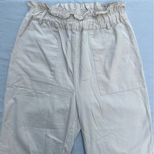 Steve Madden Love Your Work Pants Paperbag Khaki M office wear - no belt